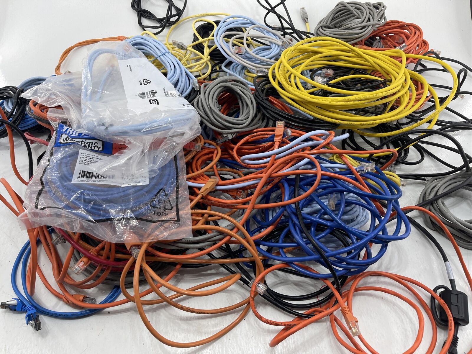 Huge Lot Cat6 Cat5 Ethernet Network Mixed Patch cables