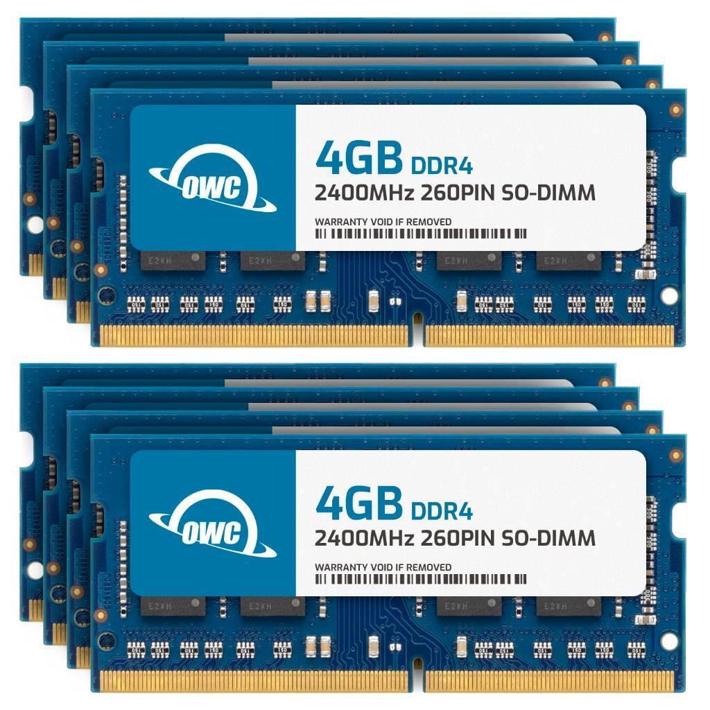 OWC 32GB (8x4GB) DDR4 2400MHz 1Rx8 Non-ECC 260-pin SODIMM Memory RAM