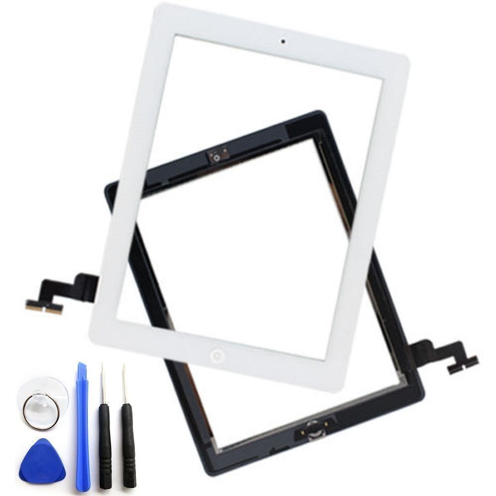  Touch-Screen-Digitizer-Replacement-For-iPad 2/3/4/ & Air-Black-White  Lot