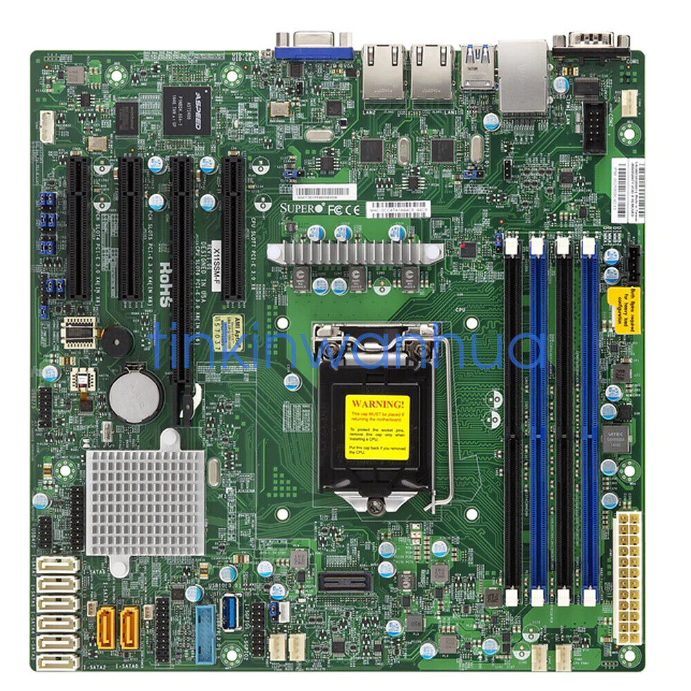 For Supermicro X11SSM-F Intel C236 Chipset LGA1151 DDR4 Server Motherboard