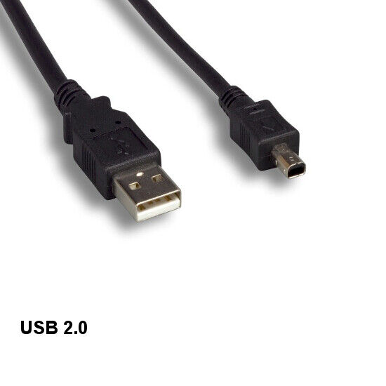 Kentek 6\' USB 2.0 Type A to Mini B 4 Pin Cable 480Mbps Camera Phone PDA MP3 MP4