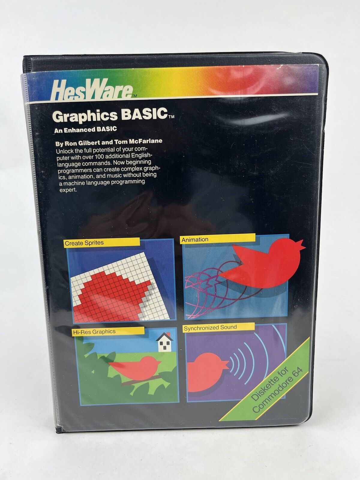 Vintage Commodore GRAPHICS BASIC Software by HesWare