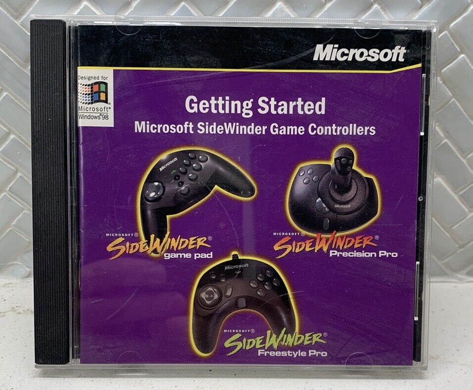 Microsoft SideWinder: Getting Started Game Controller Software 3.0 / CD-ROM / PC