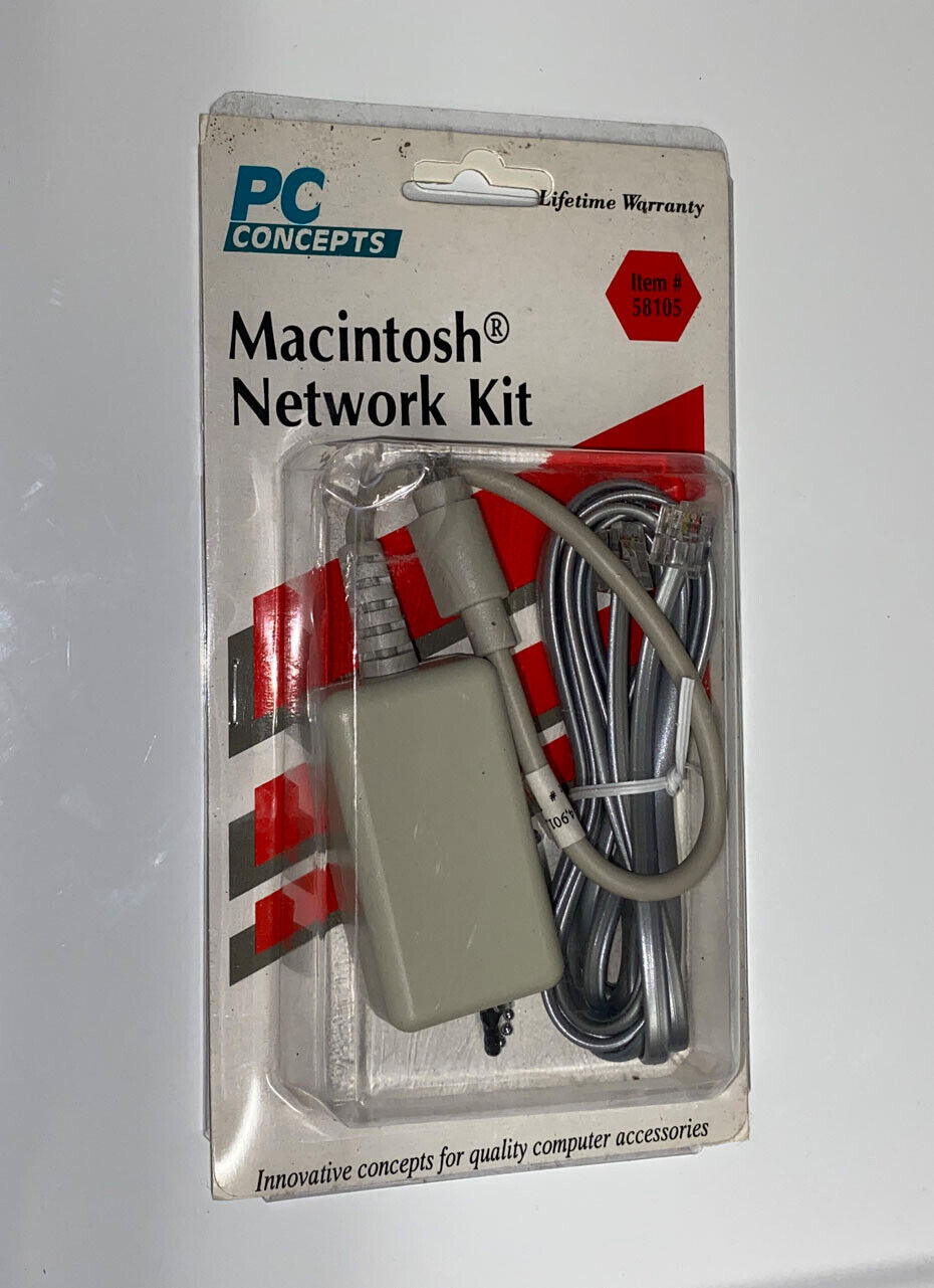Vintage Apple Mac Network Kit (BRAND NEW) Apple Ethernet Appletalk Transceiver