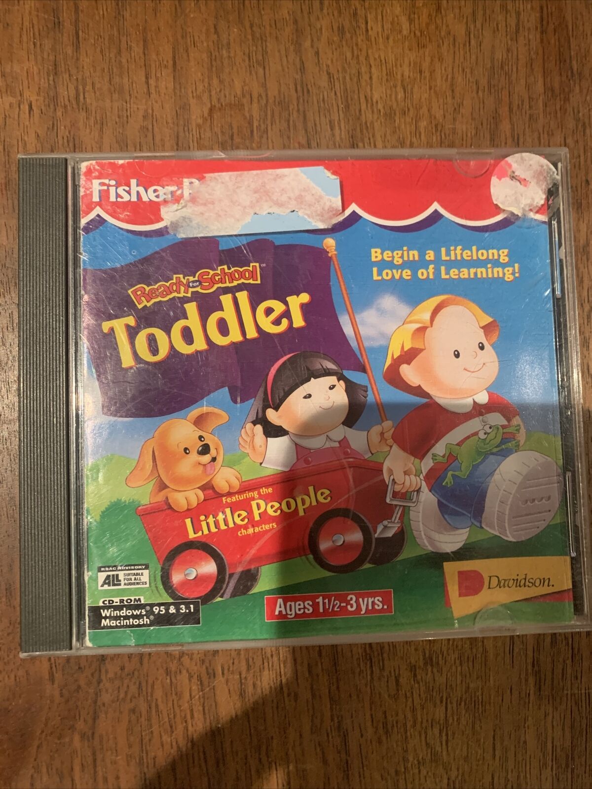 FISHER PRICE READY FOR SCHOOL TODDLER / CD-ROM / AGES 1.5 - 3 YEARS