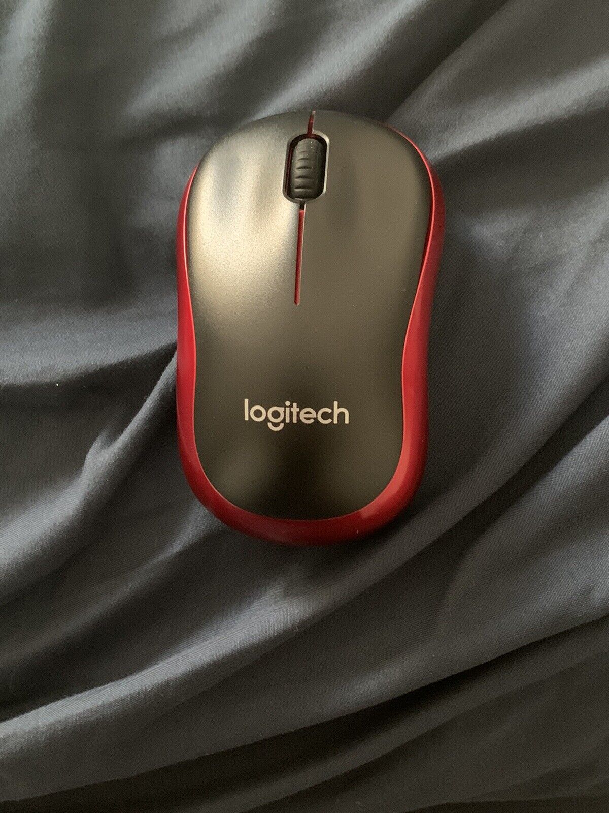 Logitech M185 Wireless Mouse, 2.4GHz Optical 1000 DPI For PC, Mac, Laptop - Red