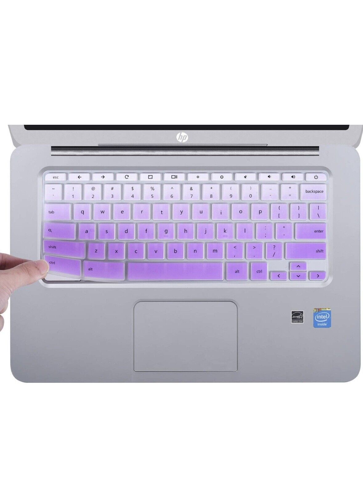 Casebuy Keyboard Cover for Chromebook  (Purple)