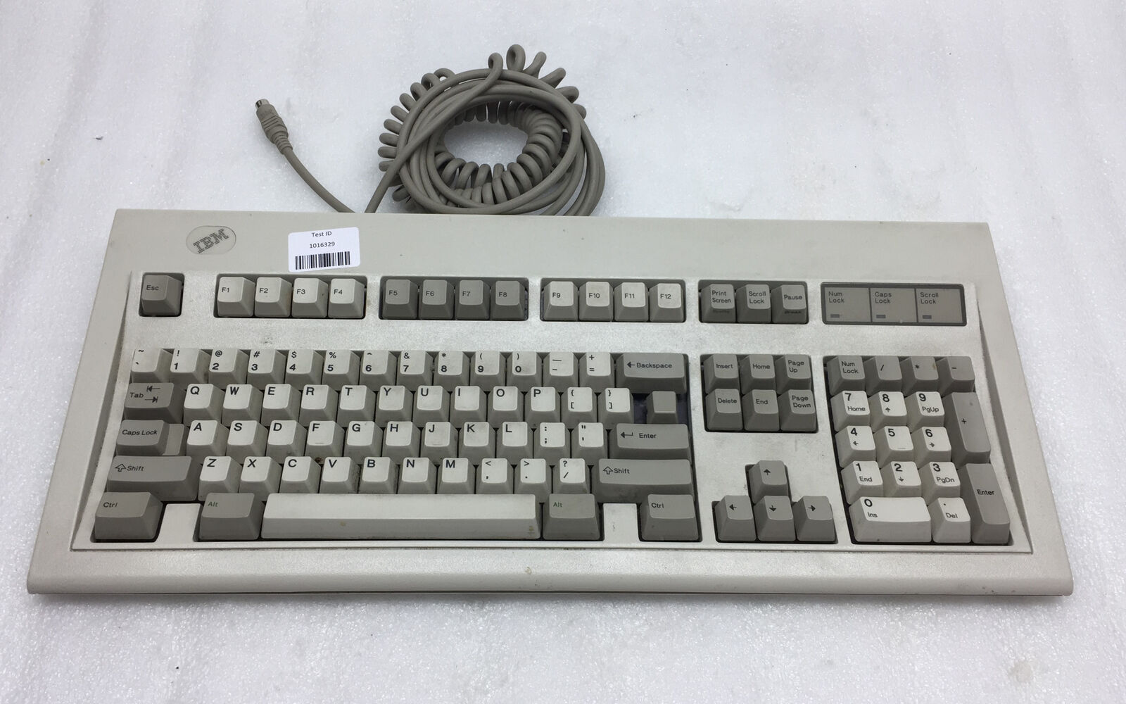 Vintage 1984 IBM Keyboard Model M w Cable For Part/Repair Untested par t#1391401