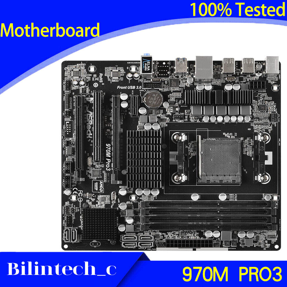 FOR ASRock 970M PRO3 Motherboard Supports AM3/AM3+ DDR3 32GB SATA3 PCI-E 3.0 AMD