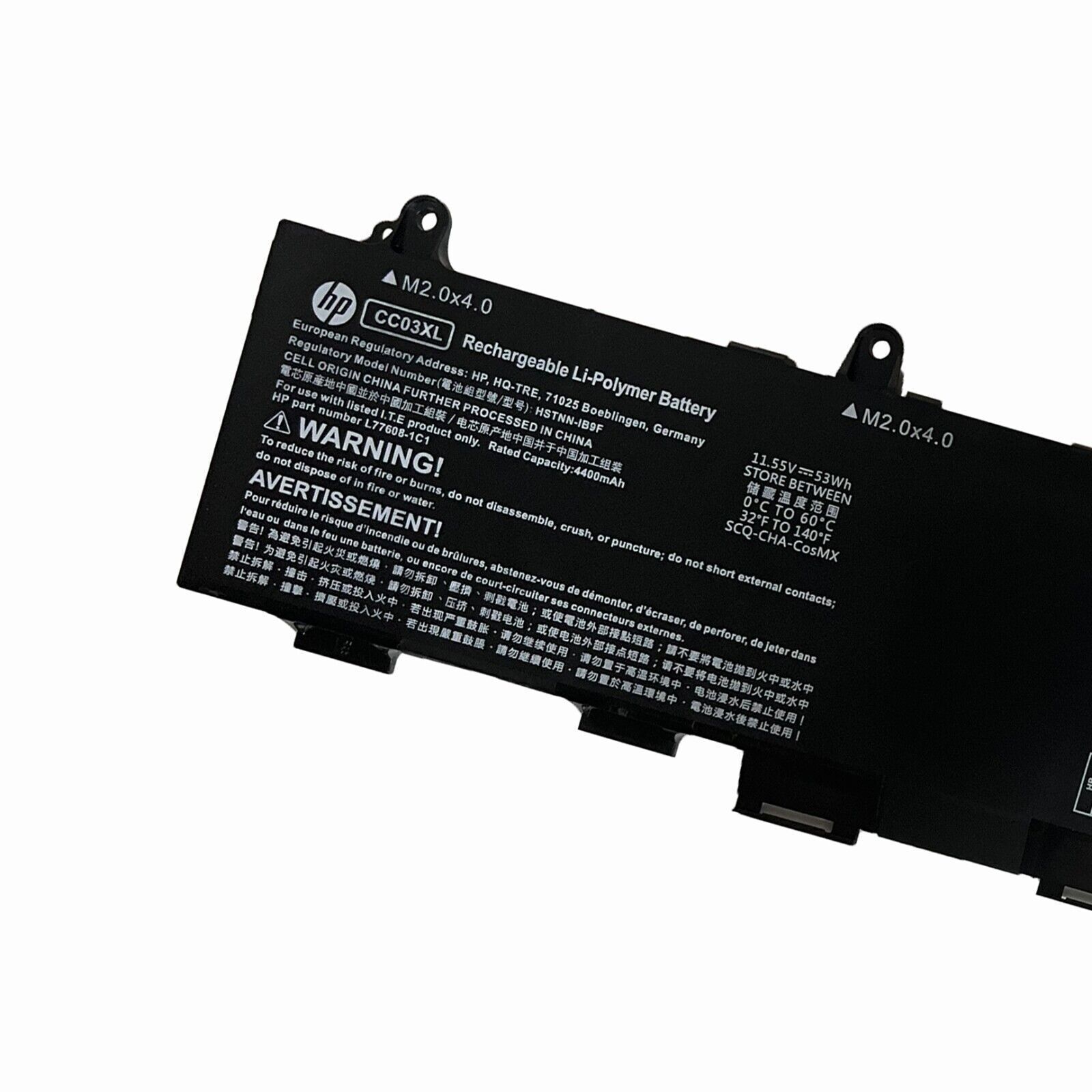 OEM Genuine CC03XL Battery For HP EliteBook 830 835 840 845 G7 840 G8 L78555-005