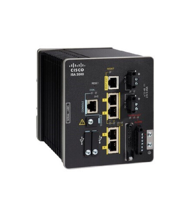 Cisco ISA-3000-2C2F-K9 4 Ports Industrial Security Appliance 1 Year Warranty