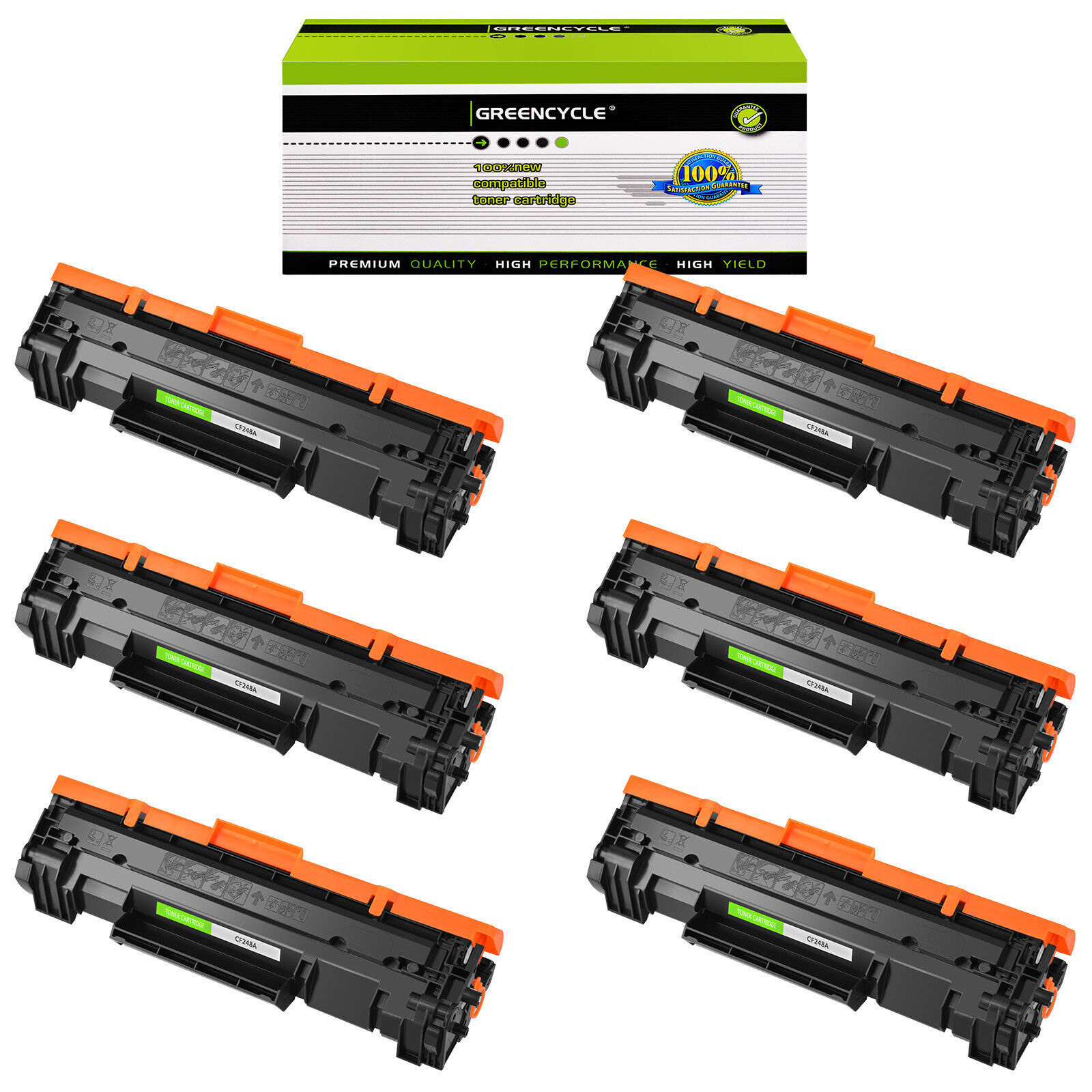 6PK CF248A 48A Toner Cartridge Compatible For HP LaserJet Pro M15a M16w MFP M28a