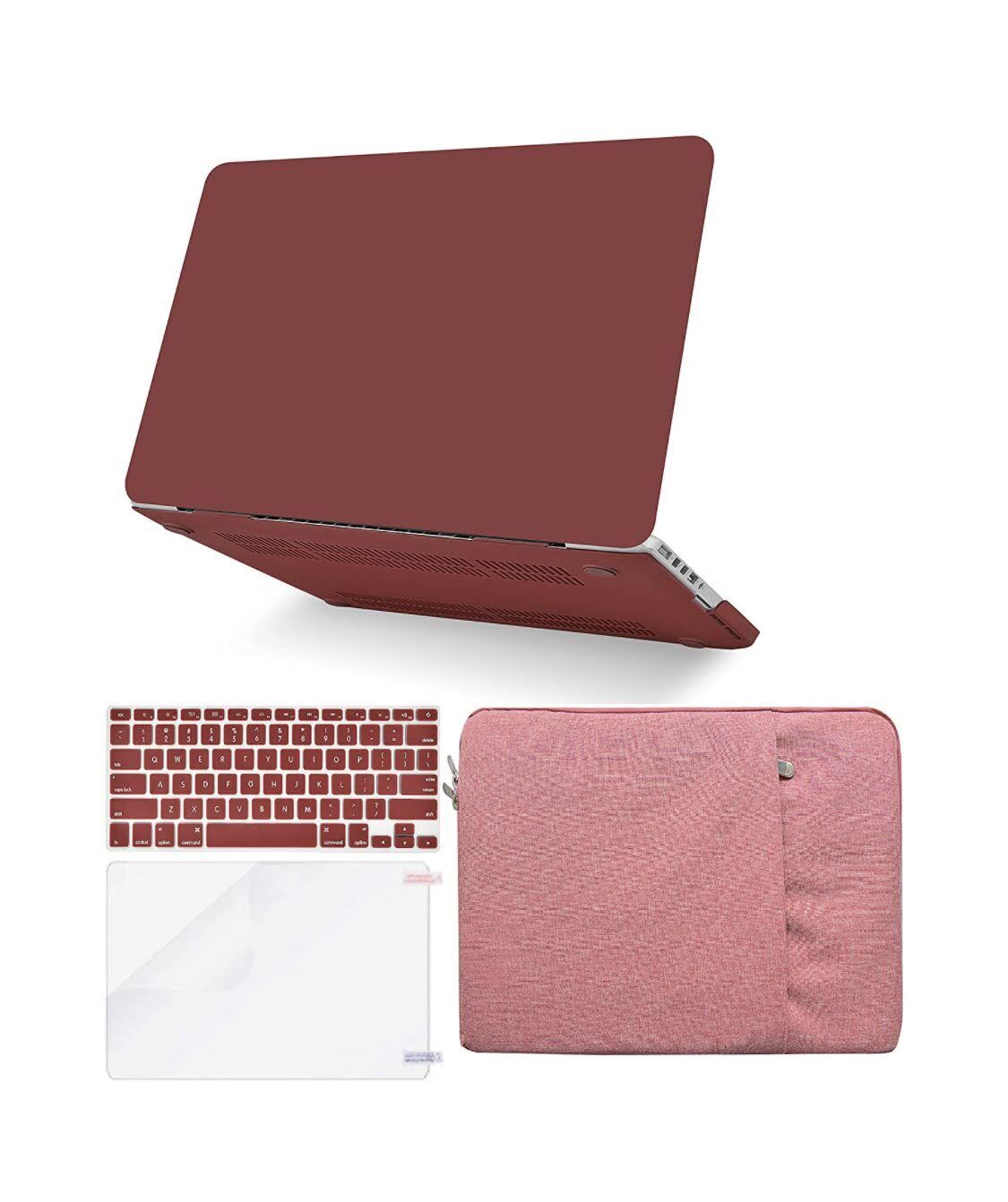 KECC Compatible w/ MacBook Air 13 A1369/A1466 Plastic Hard Shell Keyboard - Red