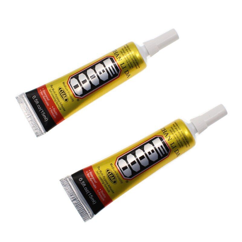2x Silicone Gel Glue Adhesive Strong Tacky Waterproof Paintable Fine Tip Clear