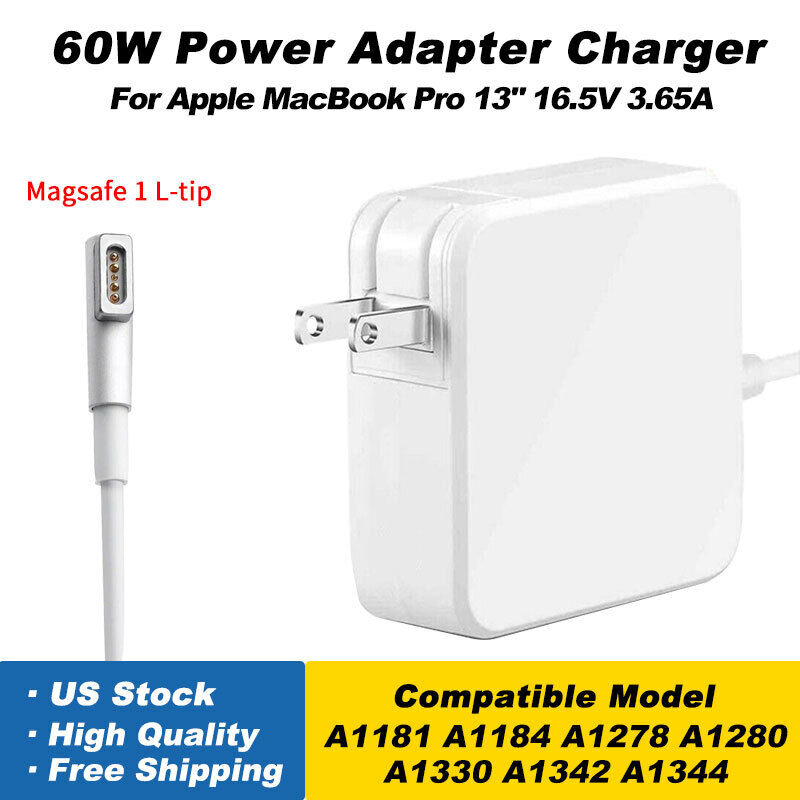 NEW 60W Charger Power Adapter Cord for Apple MacBook Pro A1181 A1184 A1278 A1330