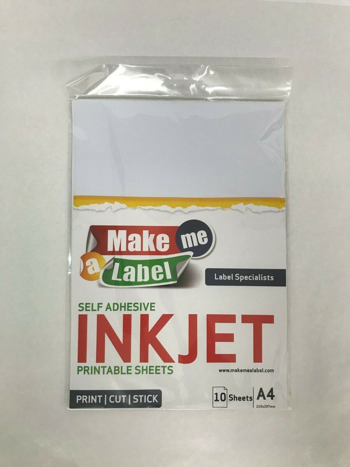 10 x A4 MATTE White Self Adhesive INKJET Printable Film PP Vinyl Sticker sheets