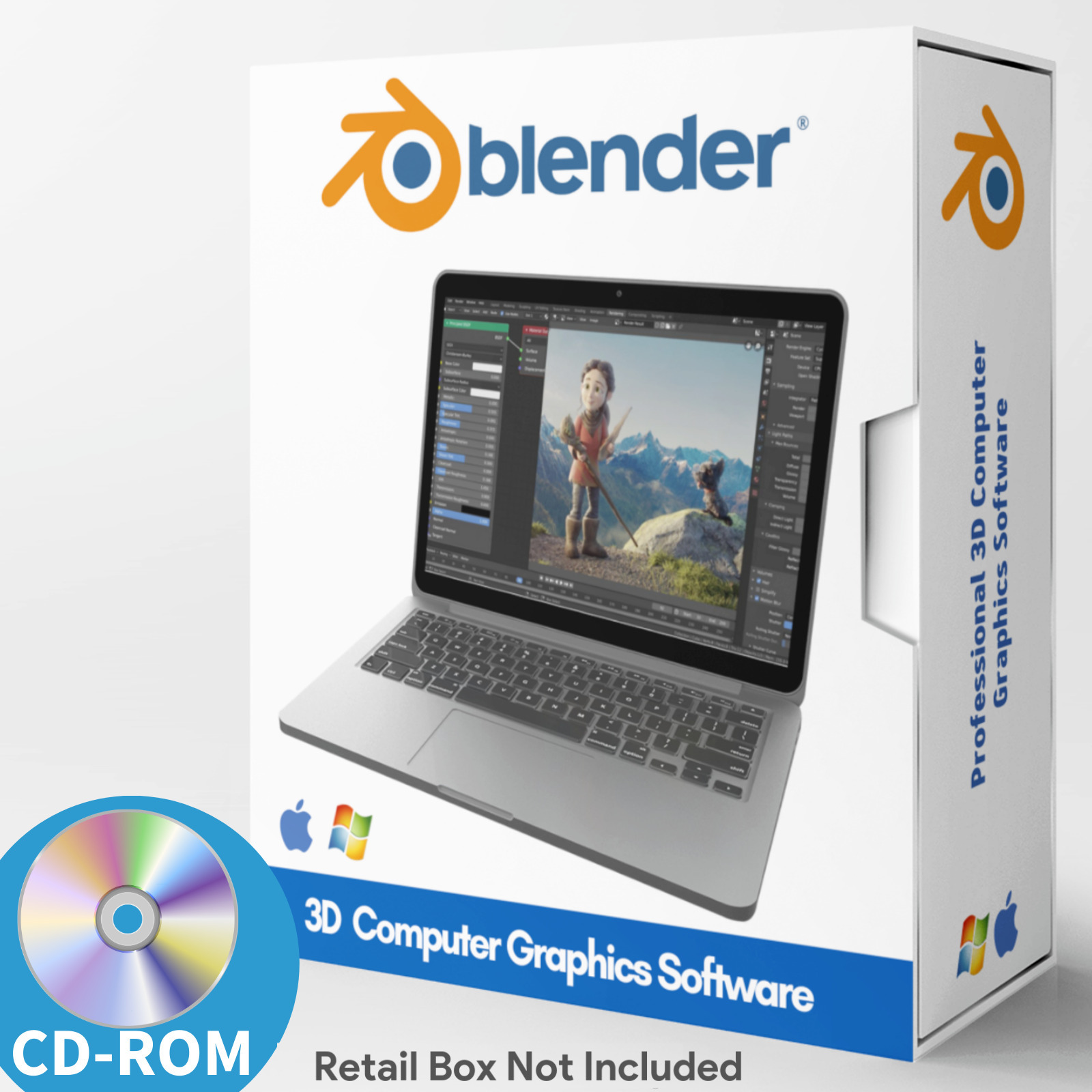 Blender 2023 - PRO 3D Graphic Design - Animation & Video Game Creation Software