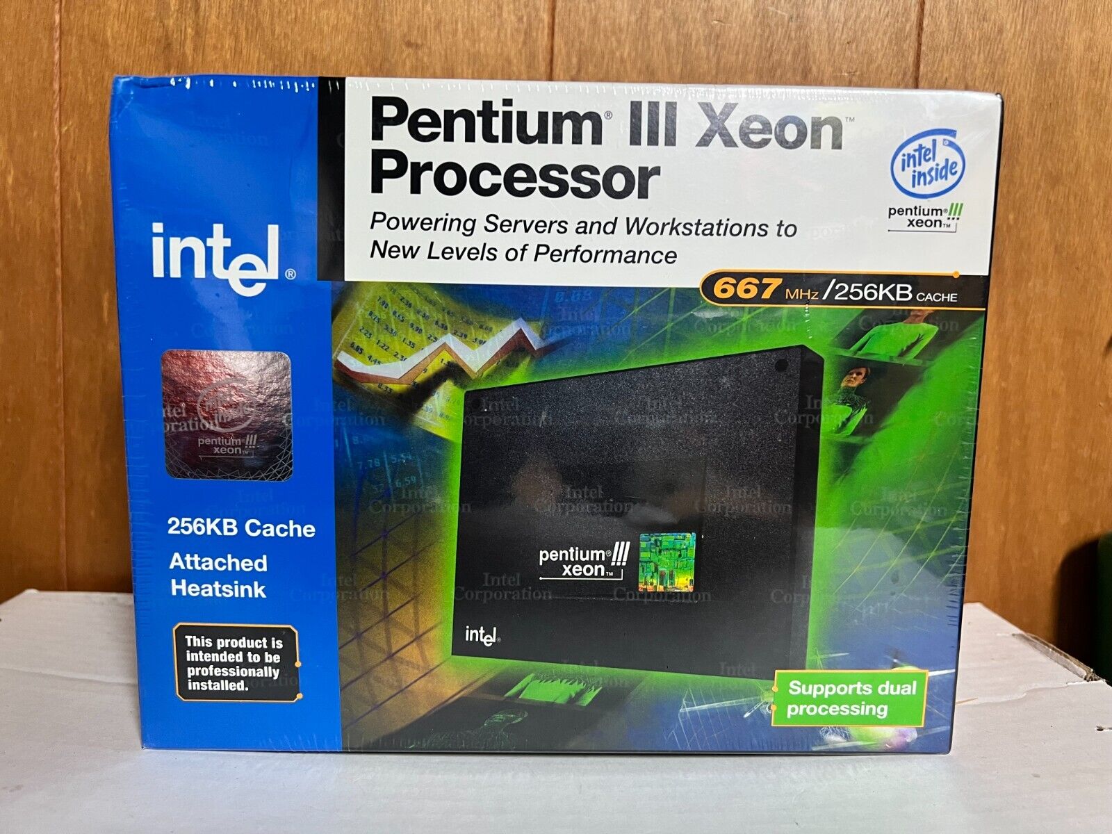 NIB/NOS Intel Pentium III Xeon 667MHz/256KB Cache (BX80526KZ667256SL3ST)