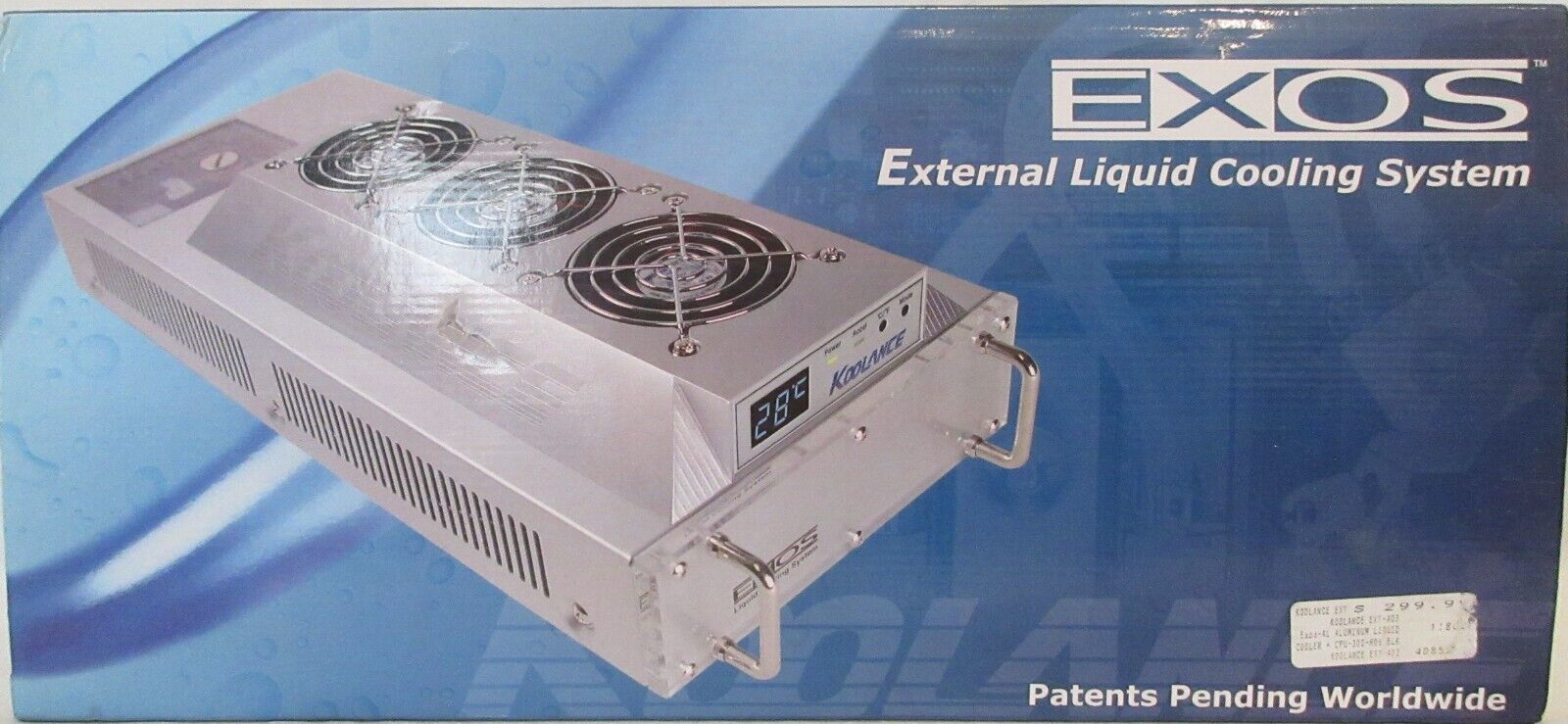 Koolance EXOS Model EXT-A03 External Liquid Cooling System New Old Stock