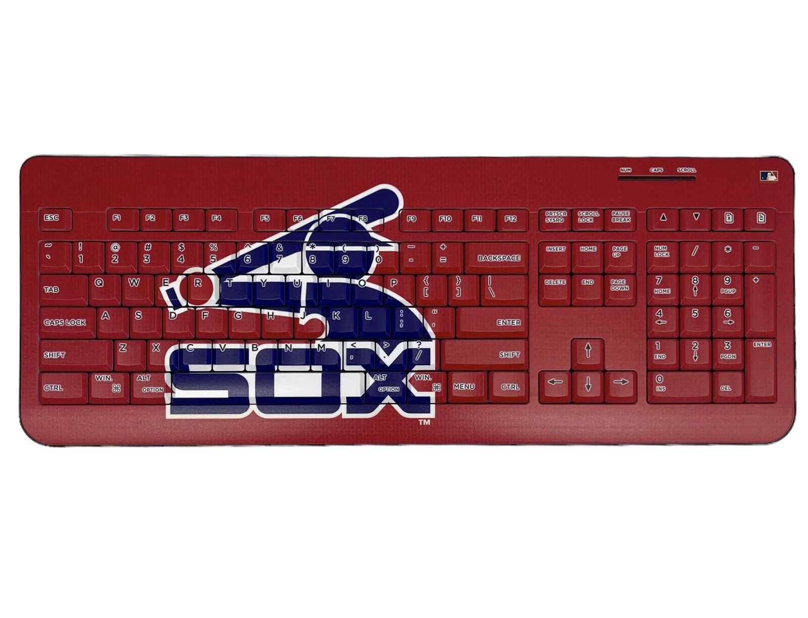 Chicago White Sox Cooperstown Solid Design Wireless Keyboard Missing USB Adapter