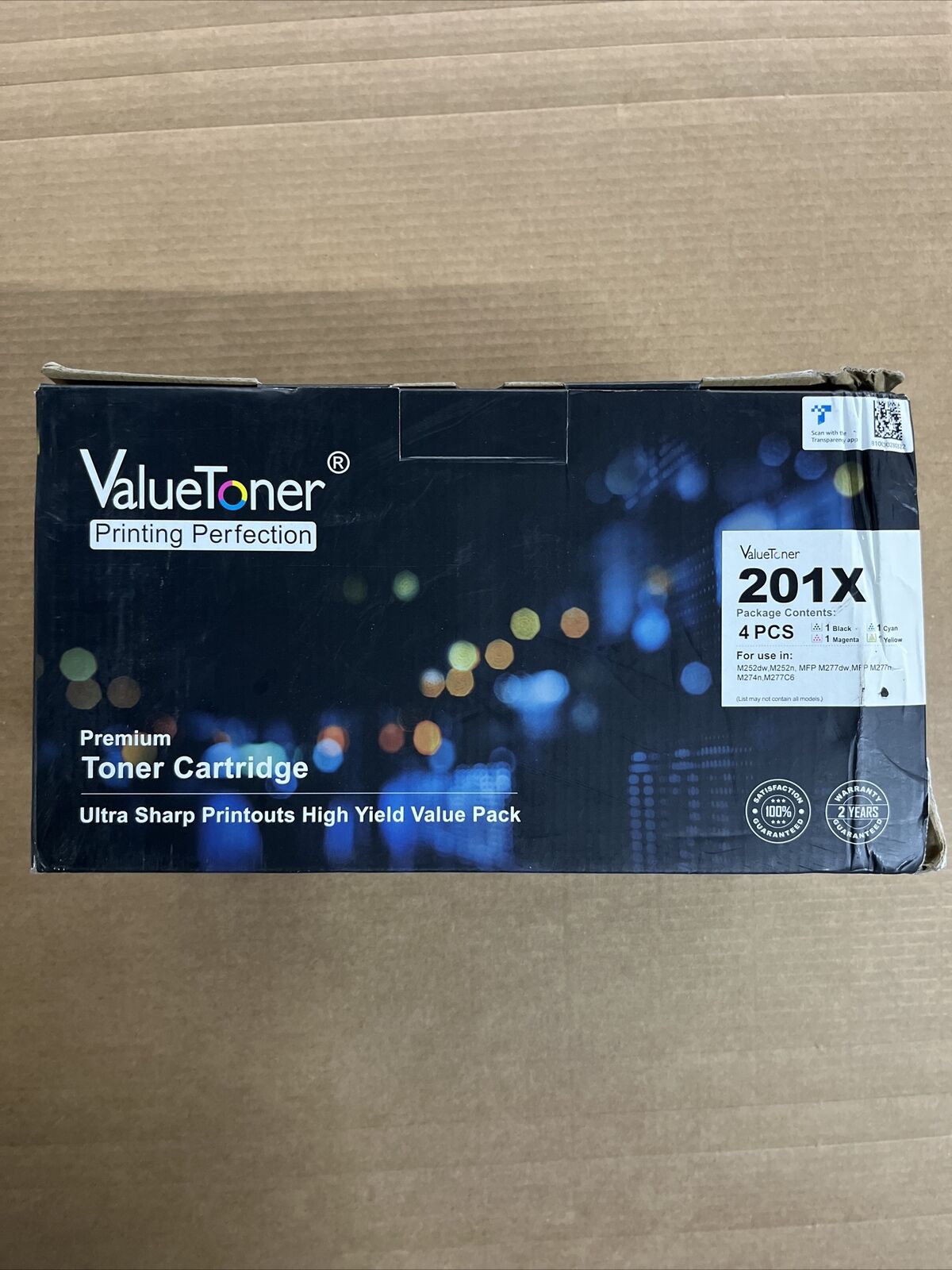 Valuetoner Compatible Toner Cartridge Replacement for HP 201X 4PC