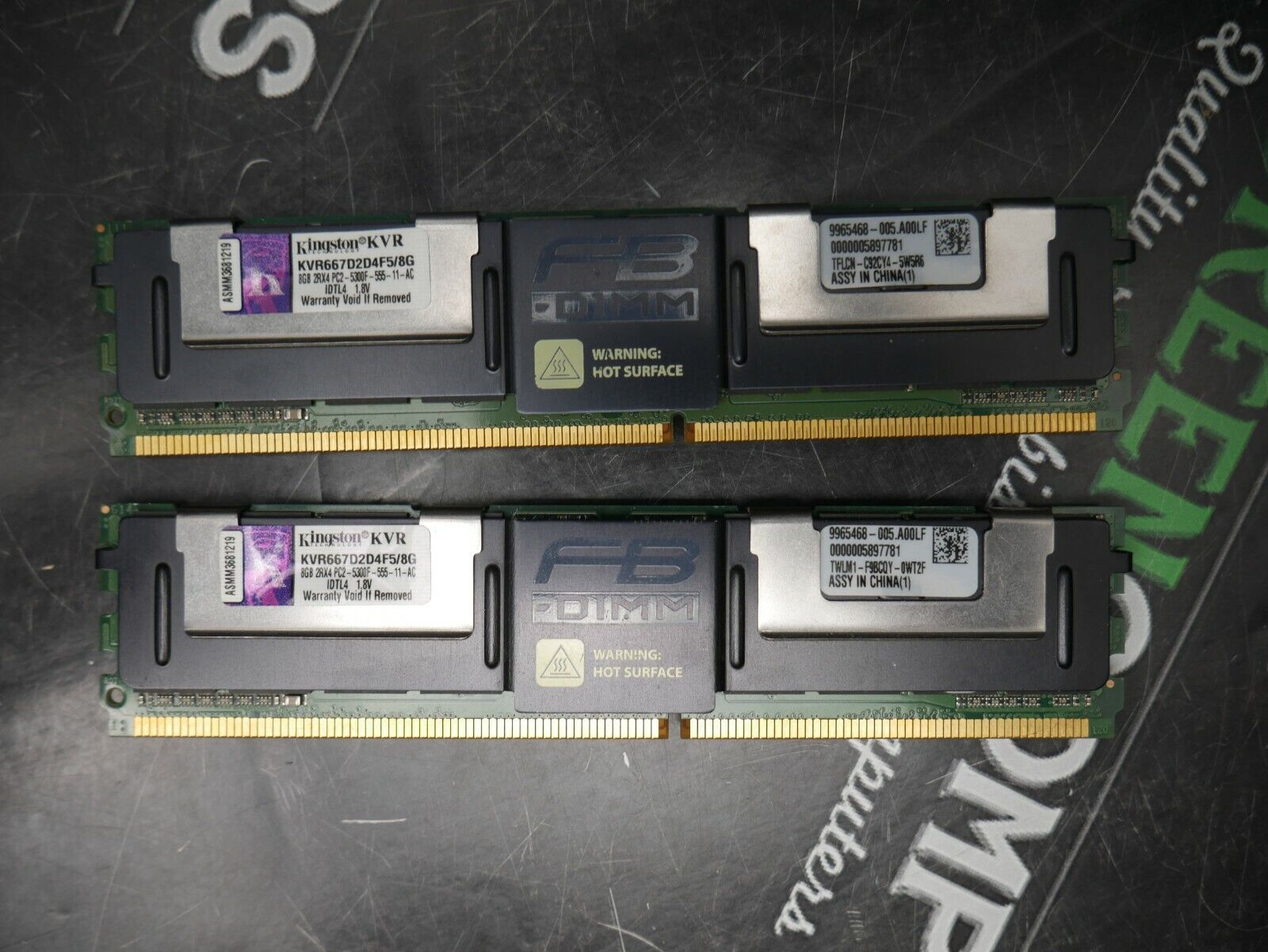 Kingston 16GB (2x8GB) 2RX4 PC2-5300F-555-11-AC Server Memory KTH-XW667/16G