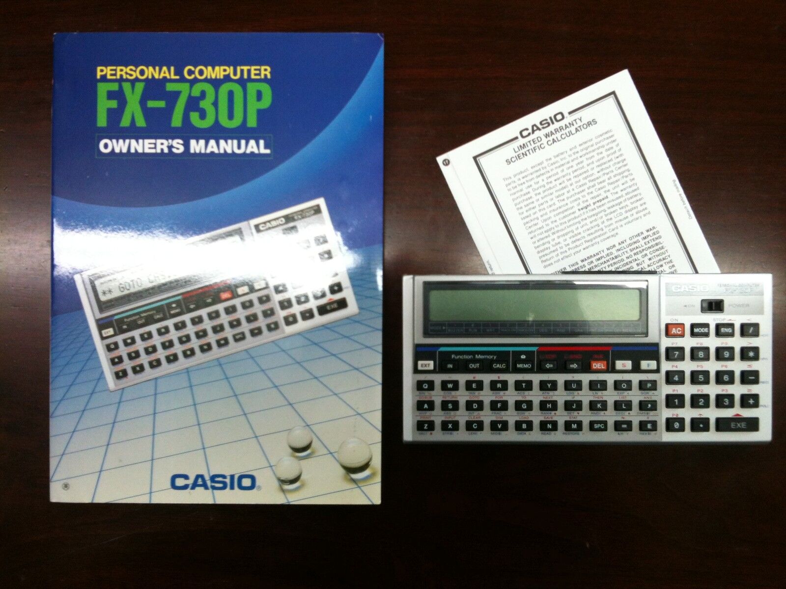 Only A Few Left  Casio Vintage FX 730 P personal handheld Computer  - New in Box
