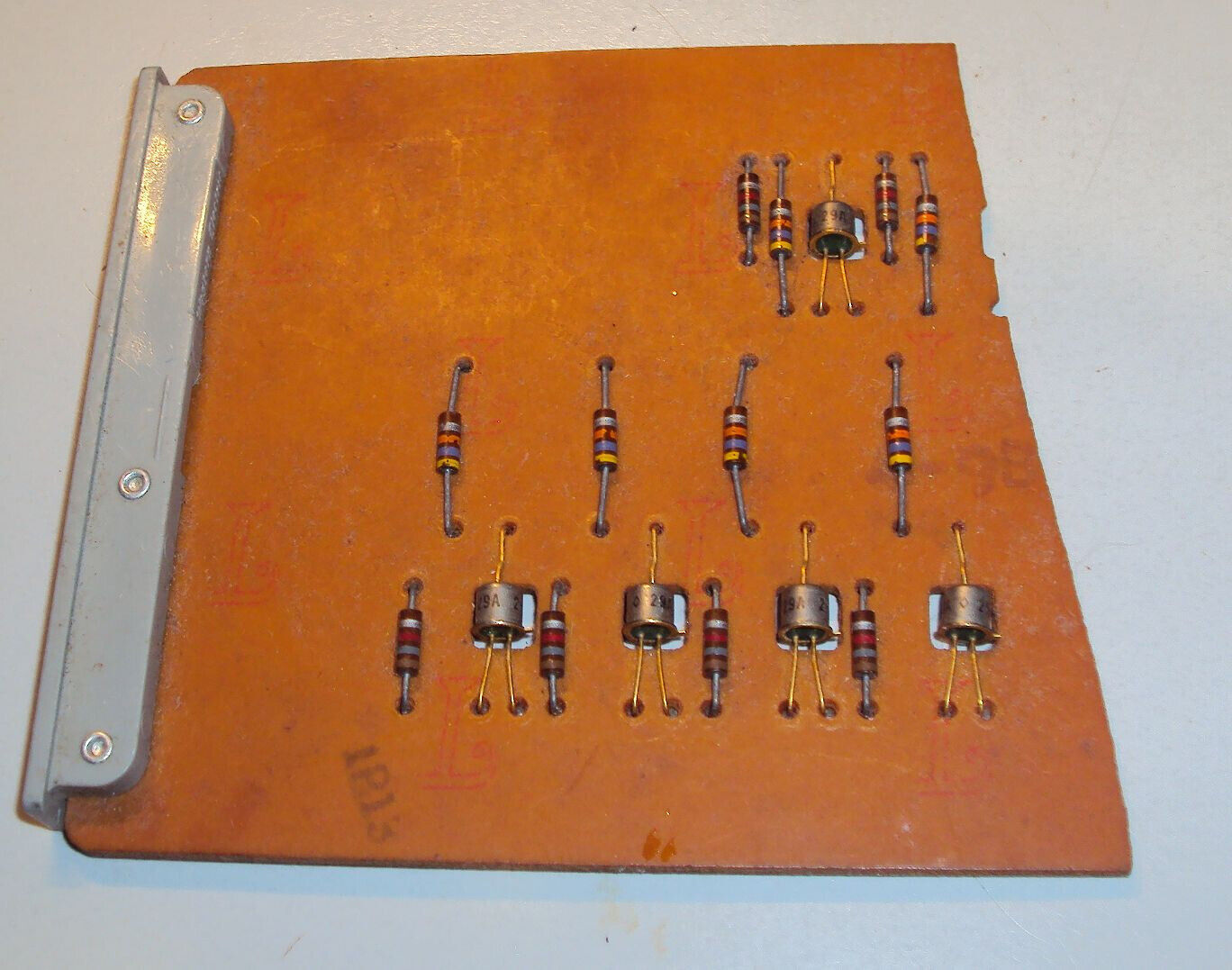 Western Electric  Computer board from early 1960\'s with 29A NPN Si Transistors