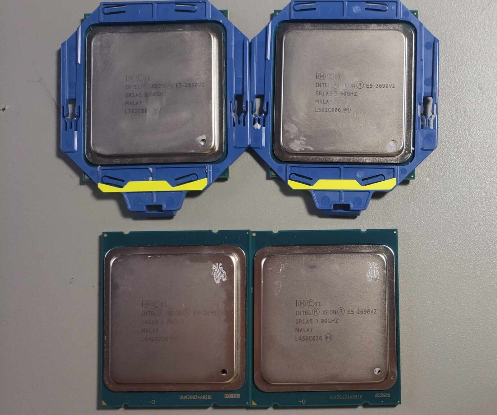 (2) Matched Pairs Intel Xeon E5-2690 V2 SR1A5 3.00GHz 25M LGA2011 10-Core CPU