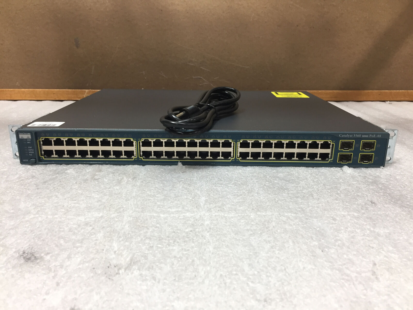 Cisco Catalyst WS-C3560-48PS-S 48 Port Managed Ethernet Switch w/ 4x SFP