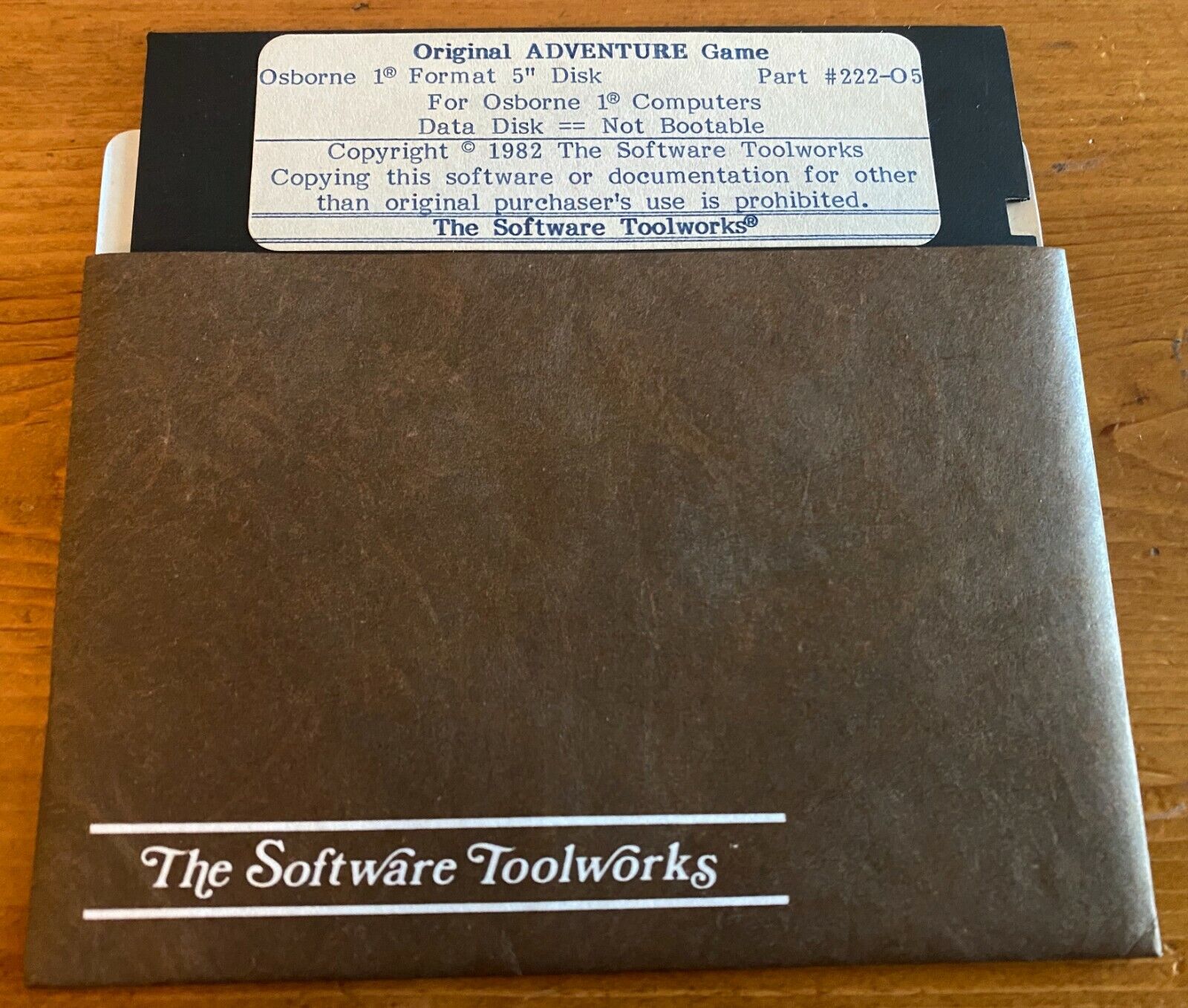 1980 Original Adventure Game The Software Toolworks Osborne Computer 5.25\