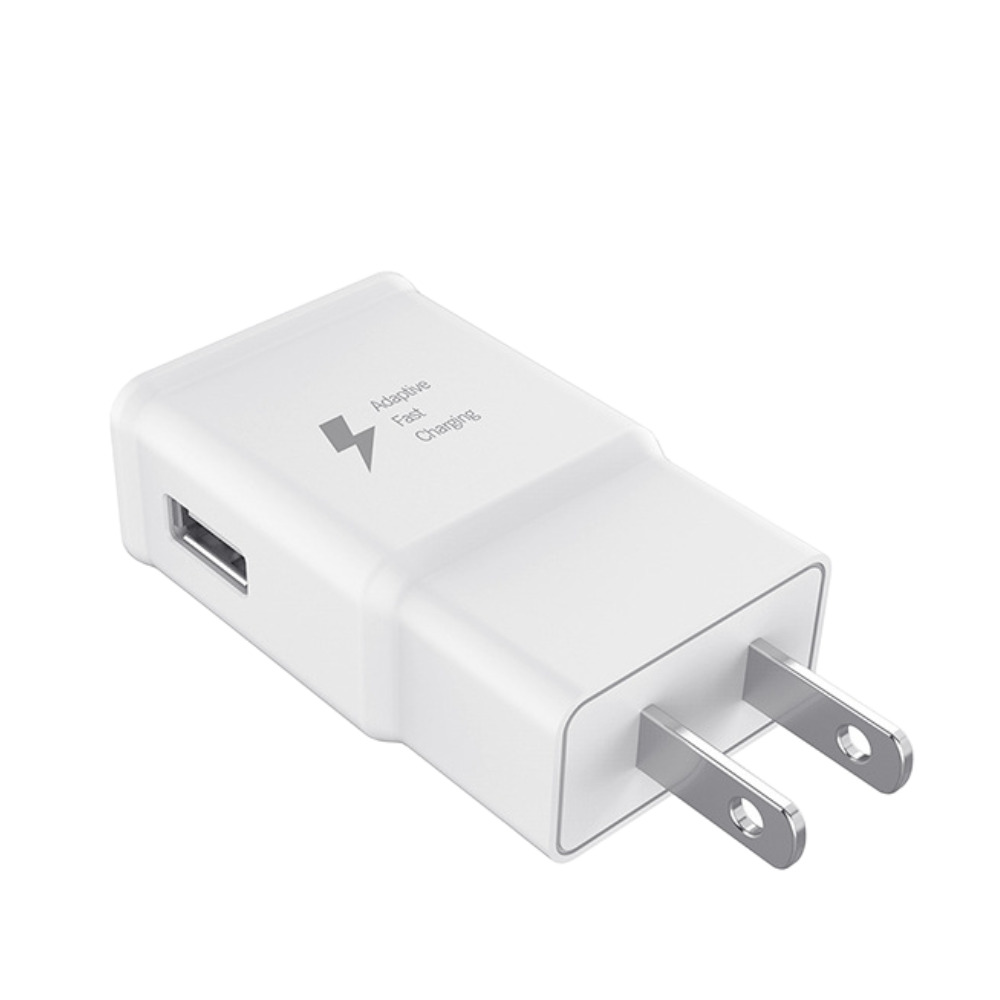 USB Power Adapter US Plug QC Wall Travel Charger For Phone Samsung Android White