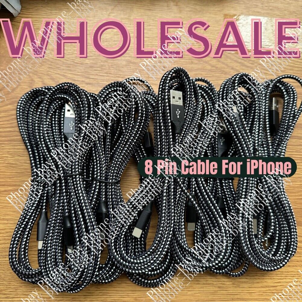 Lot USB Fast Charger Cable 6FT For iPhone 14 12 13 11 8 7 6 XR XS X SE Data Cord