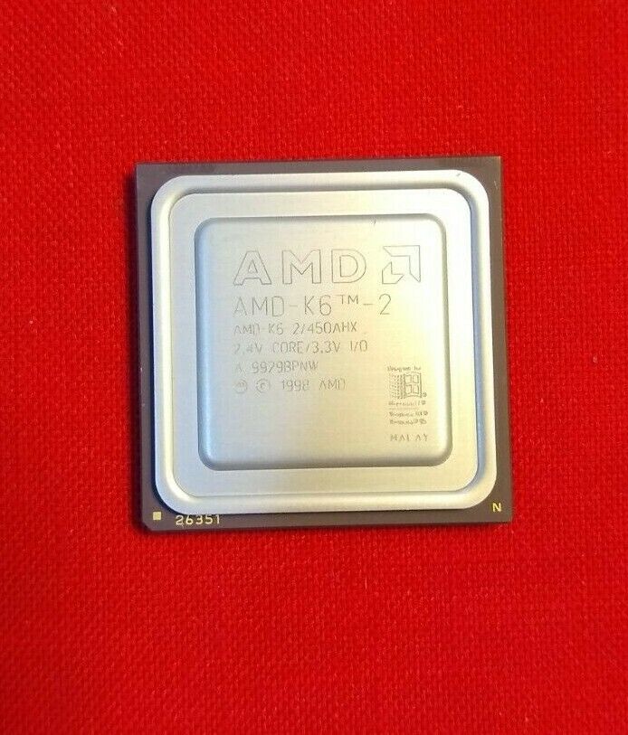 AMD K6-2/450AHX K6-2-450AHX 450 MHz 450MHZ ✅ Rare Vintage Collectible
