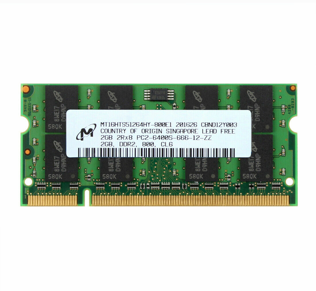 Lot Micron 8GB/4GB/2GB 2Rx8 PC2-6400 200Pin DDR2 800Mhz SODIMM RAM Laptop Memory