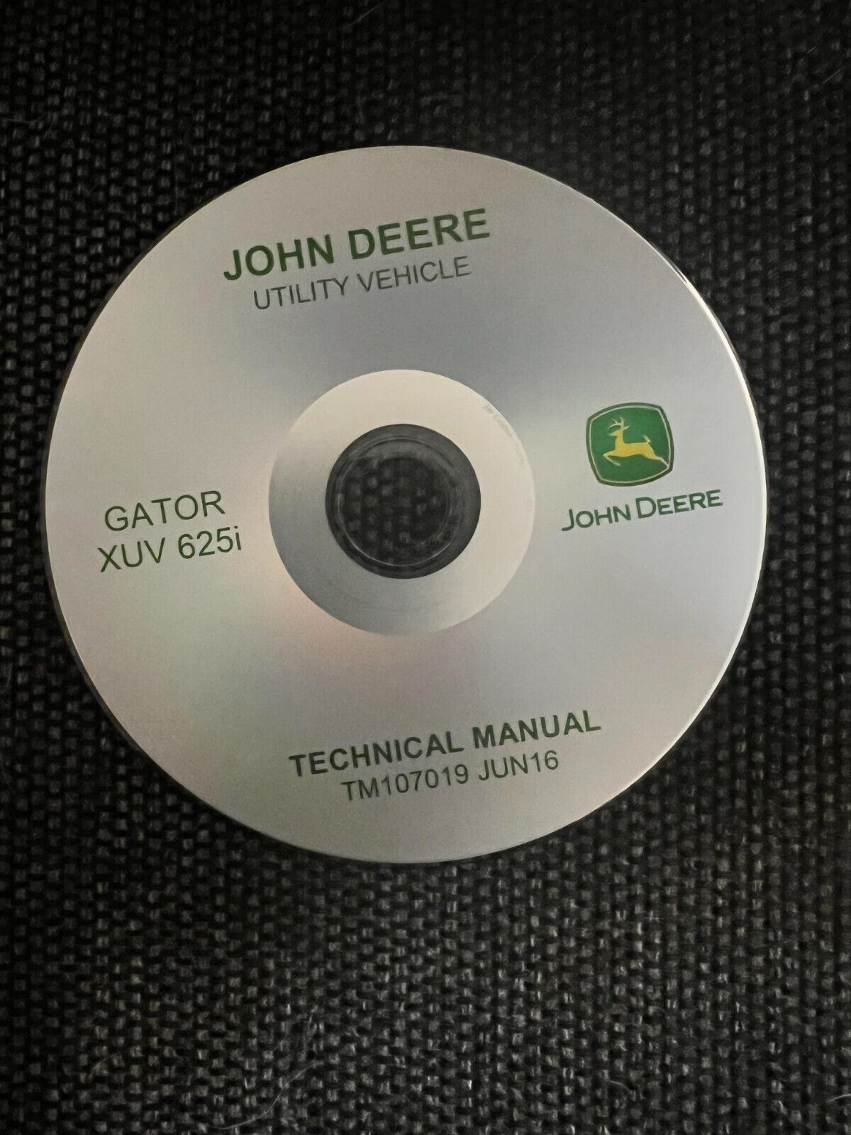 John Deere GATOR UTILITY XUV 625i Technical Service Repair Manual TM107019 CD