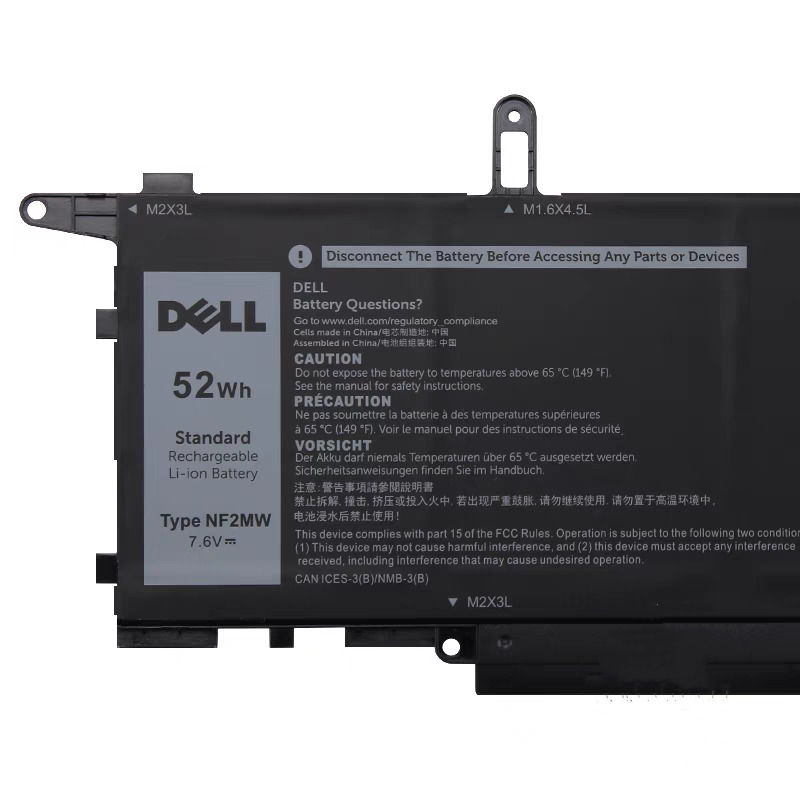 Genuine OEM NF2MW Battery For Dell Latitude 7400 2-in-1 E7260 E7270 7260 52Wh