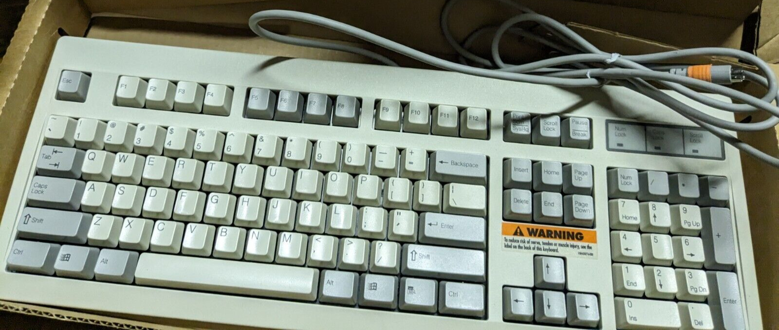 Vintage NMB Technologies MICRON Click Keyboard PS/2 Retro NEC rt6656tw  rt6656