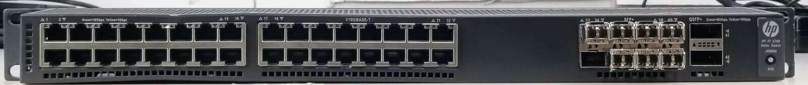 HP FF 5700 JG898A HPE FlexFabric 5700-32XGT-8XG-2QSFP+ Switch