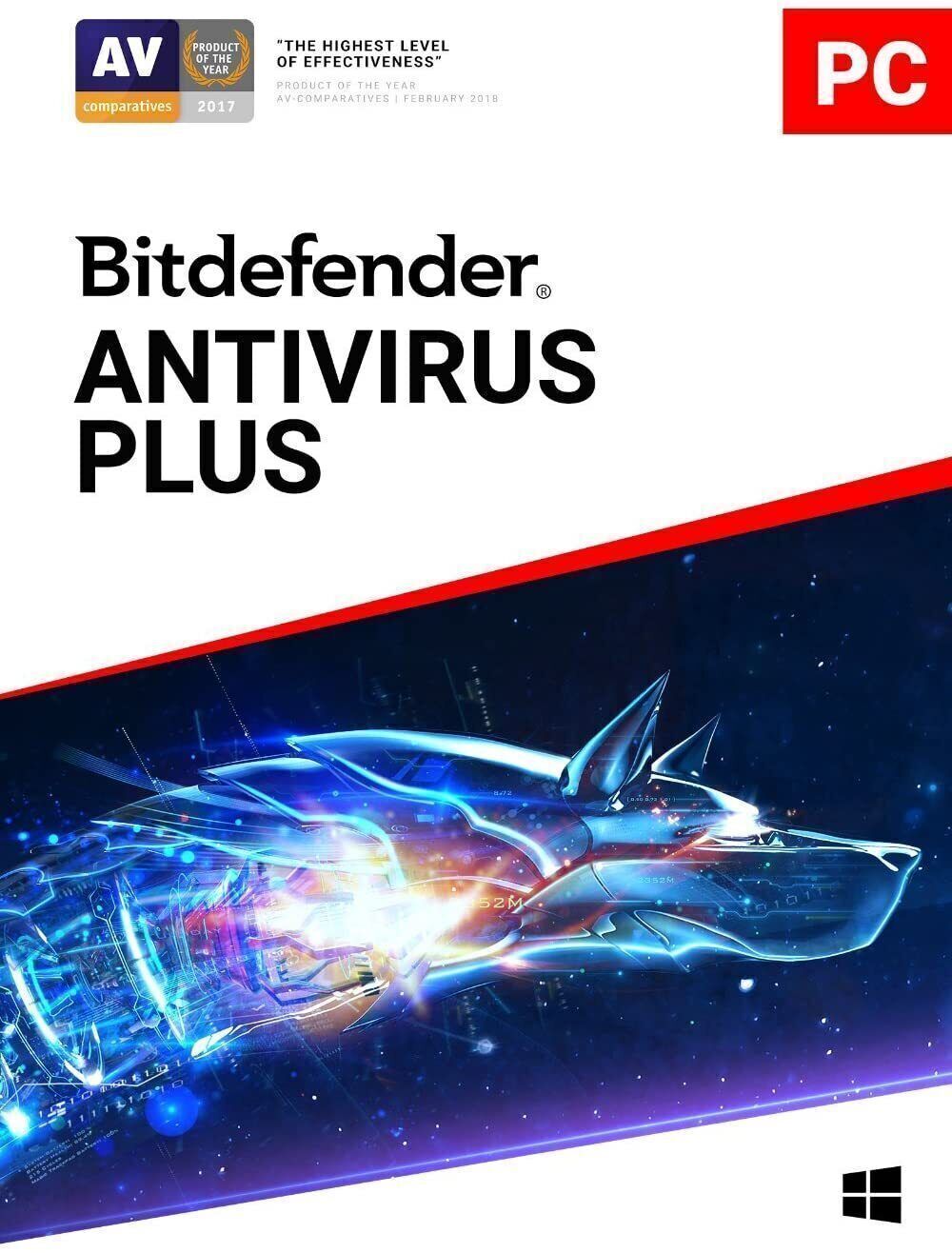 Bitdefender Antivirus Plus 3 Years 3 WINDOWS Devices Protection, Latest Version