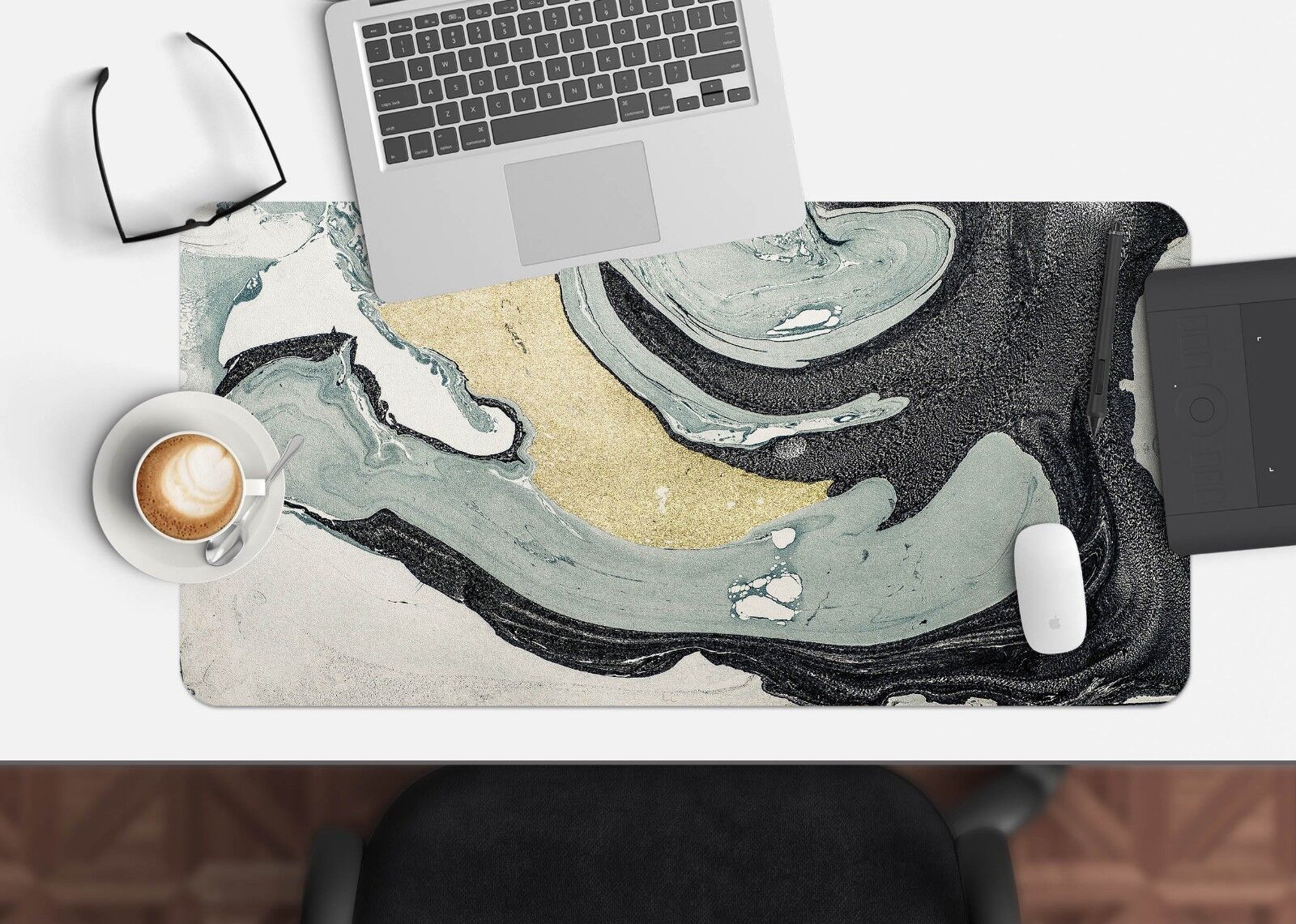 3D Fashion Modern 8 Texture Non-slip Office Desk Mouse Mat Keyboard Game