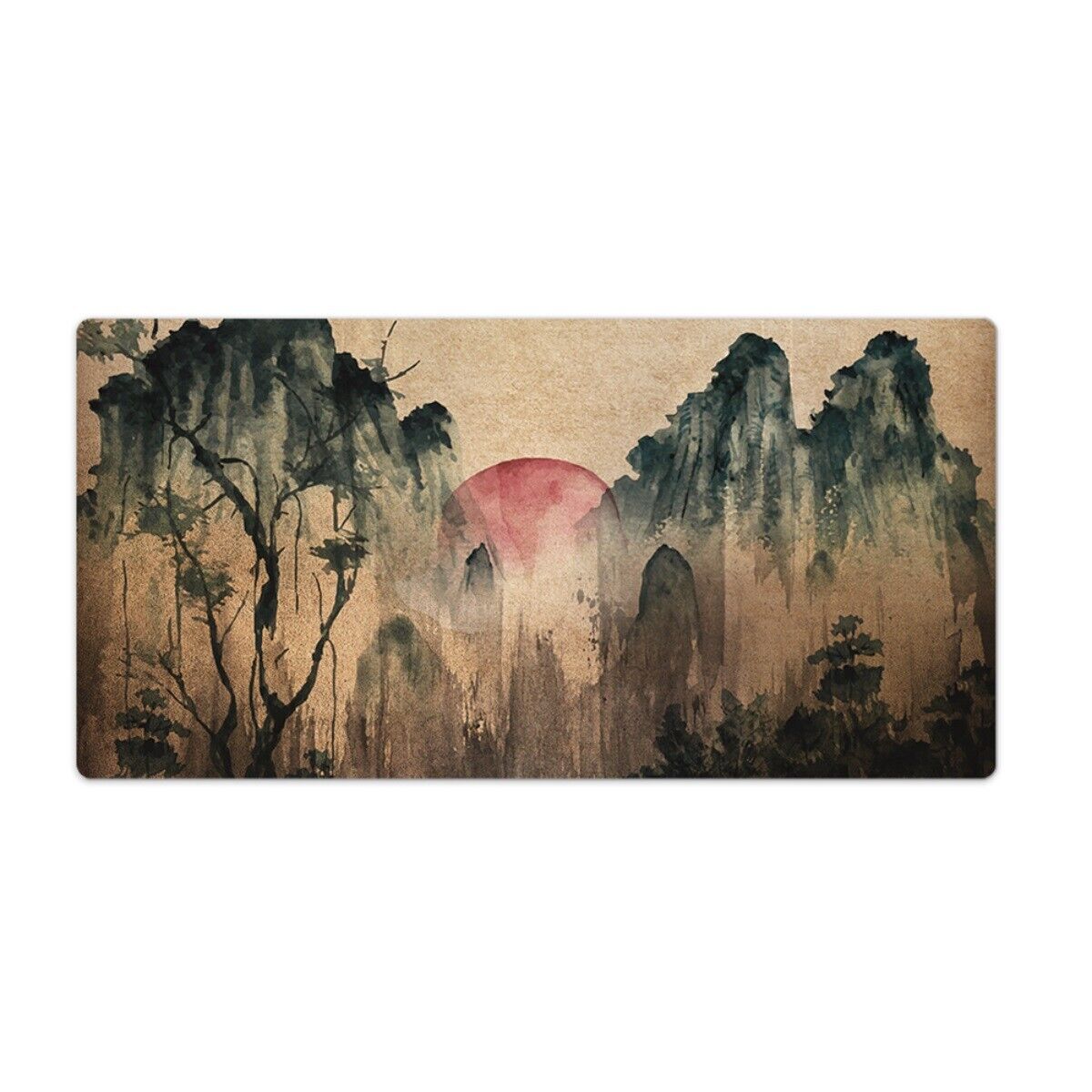 Mouse Pad Mat For Desk PC Laptop Keyboard Sunset Forest 90x45
