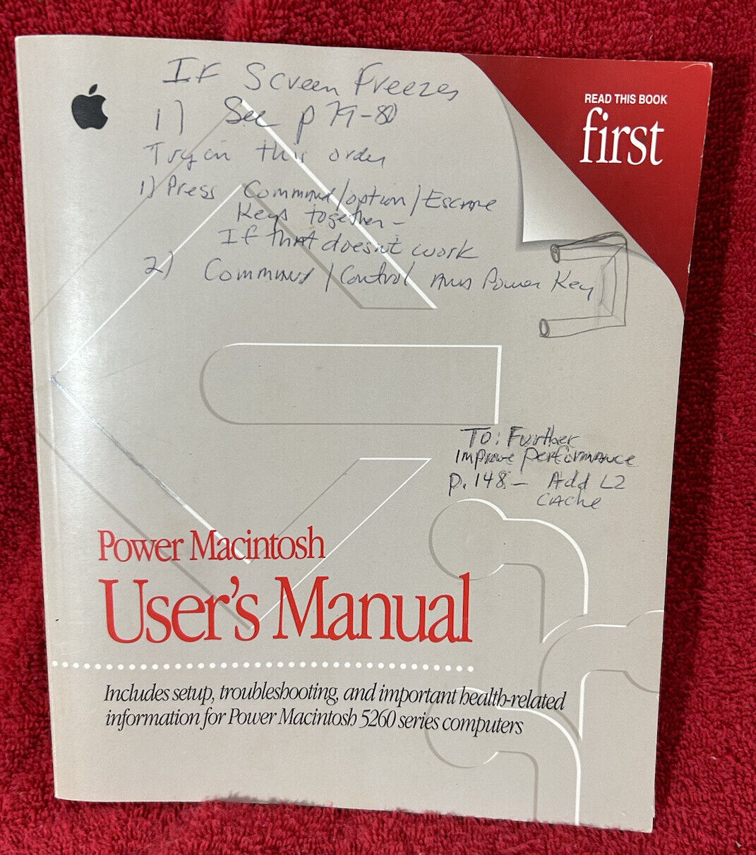 Apple Power Macintosh 5260 Series User\'s Manual, 1996, 030-8854-A
