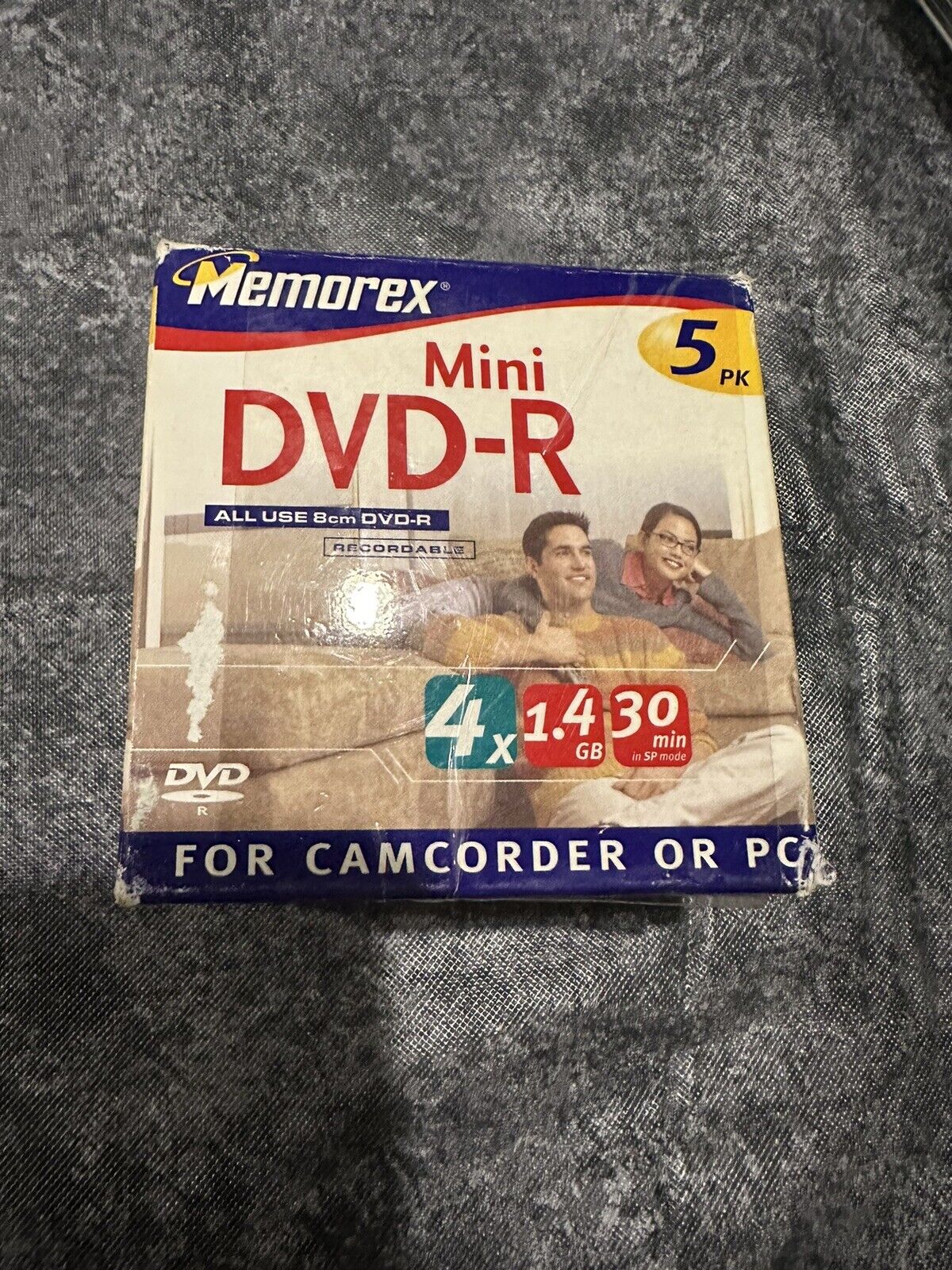 New in box Memorex 5 Pack Mini DVD-R For DVD Camcorders Or PC