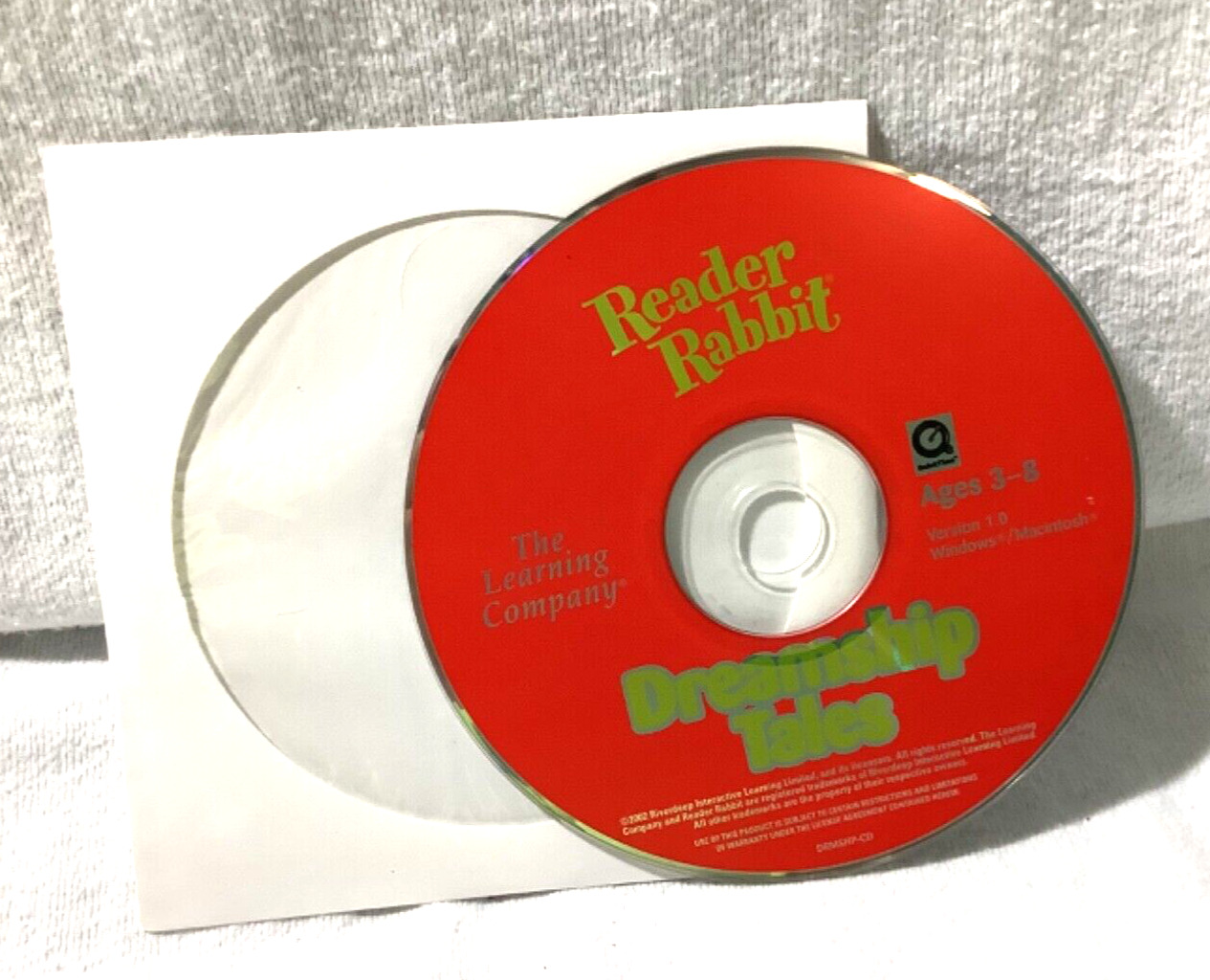 Reader Rabbit’s Dreamship Tales CD Ages 3-8 Songs Activities Math Reading