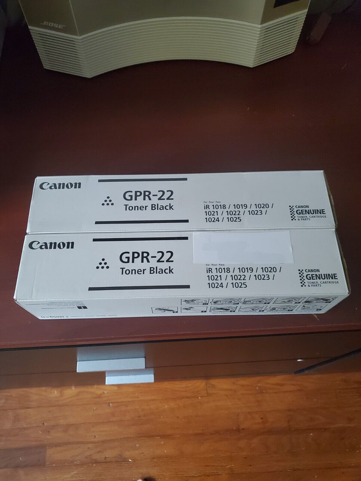 QTY 2  Genuine Canon GPR-22 Black Toner  0386B003AA  New Factory Sealed Box