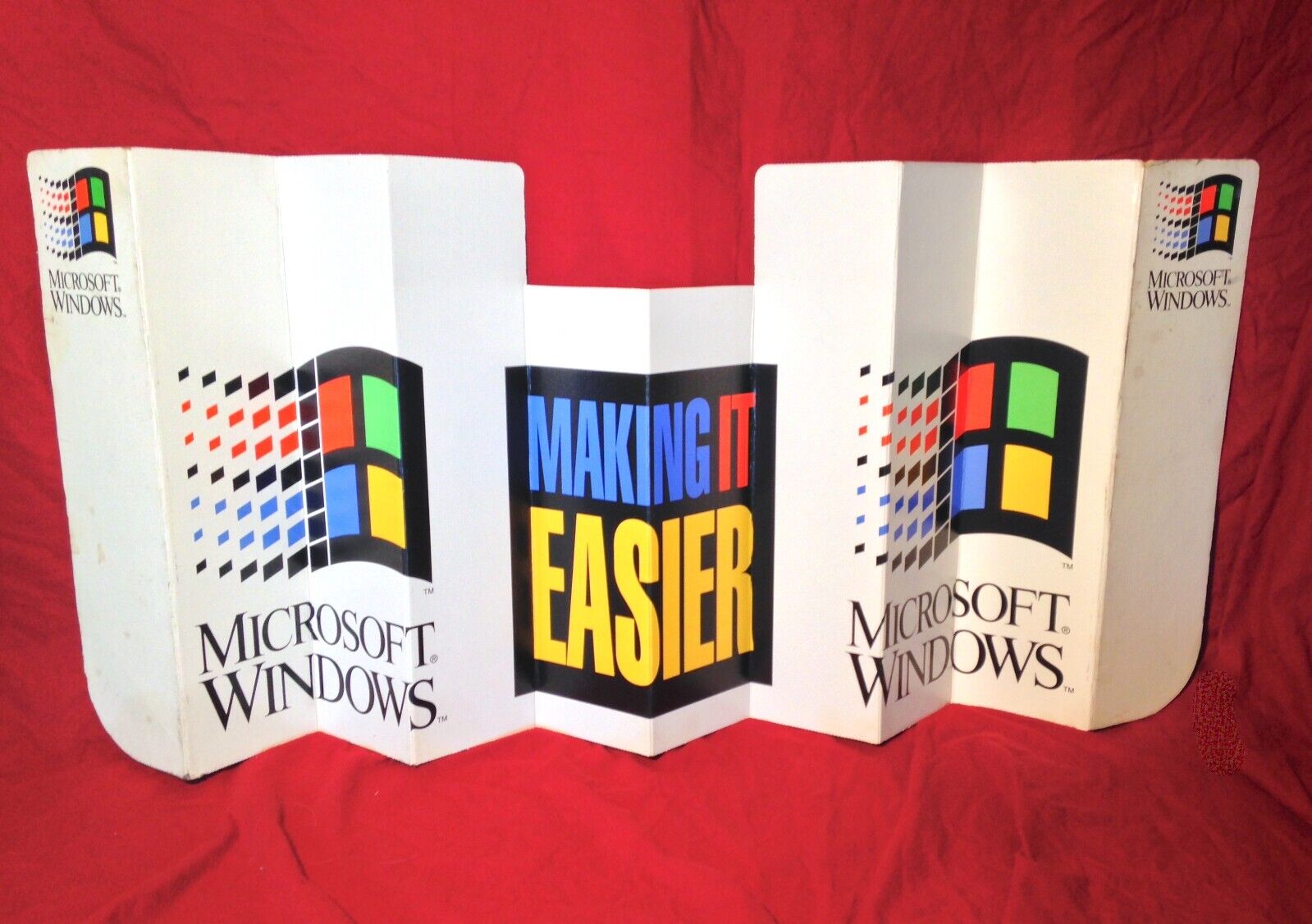 Vintage 1992 To 1994 Microsoft Windows Car Windshield Sun Screen RARE NICE