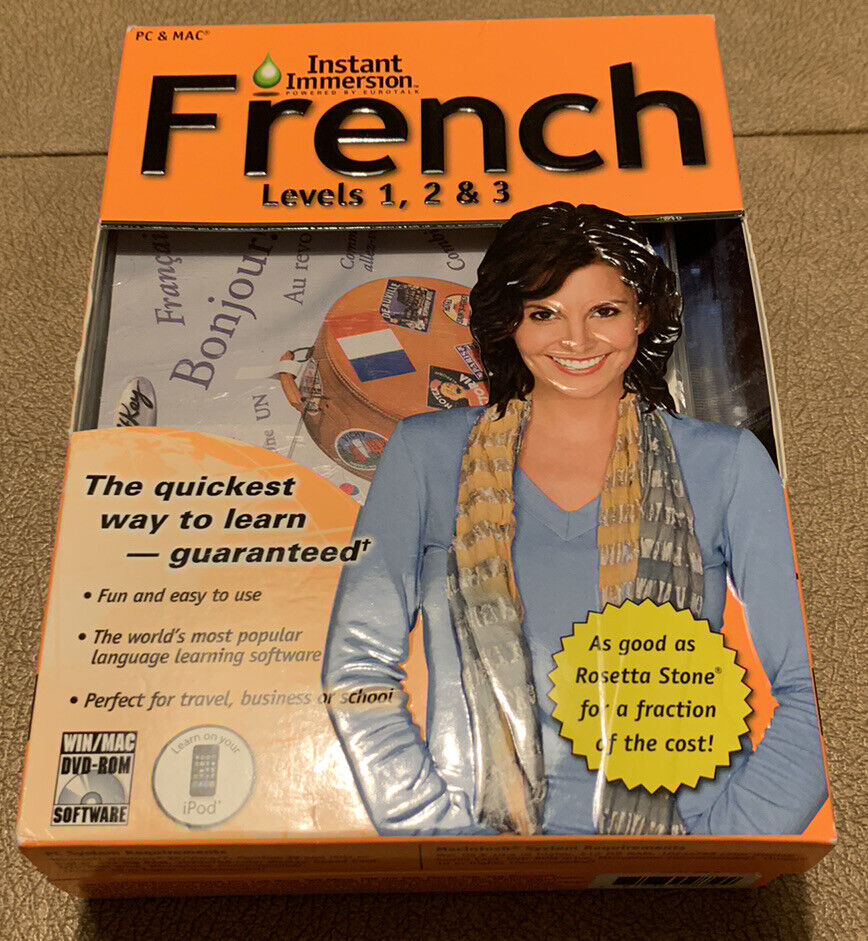 Instant Immersion French Levels 1,2,3 Language Learning Software