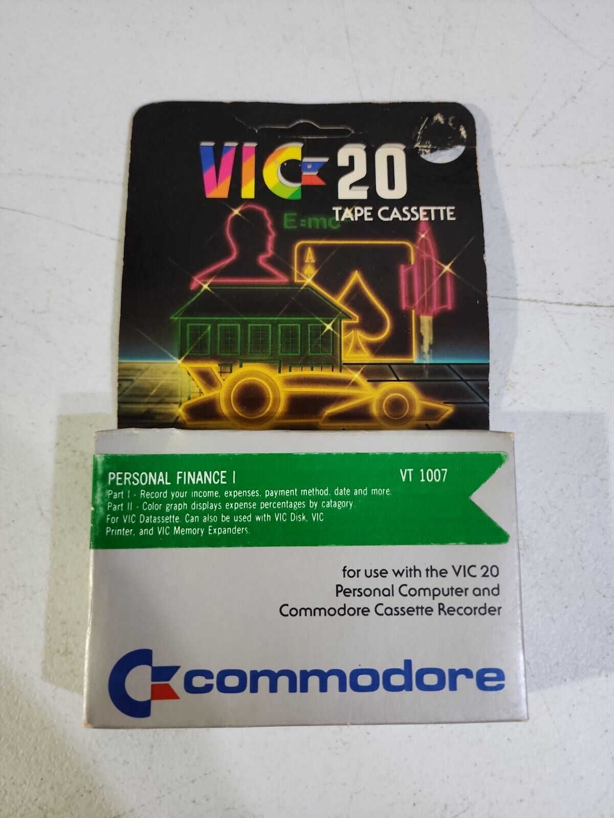 VIC-20 Personal Finance I- Cassette Commodore Vic 20 Vt1007