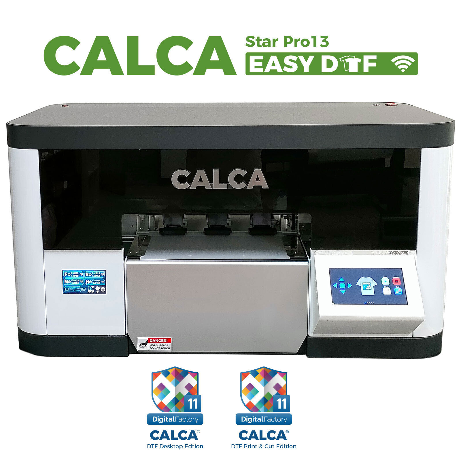 CALCA ProStar 13in WIFI  DTF Printer Arm linuxinside With Dual Epson F1080-A1